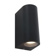 Buitenlamp Logan 1496ZW - zwarte up down wandlamp voor buiten