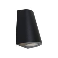 Buitenlamp Logan 1498ZW - zwarte up down wandlamp met karakter
