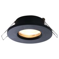 Inbouwspot Pélite Spot 2488ZW zwarte badkamerspot Ø10 cm