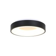 Plafondlamp Ringlede 2562ZW zwarte LED lamp Ø38 cm