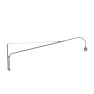Staalkleurige wandlamp Elegant Classy 2574ST zonder kap met E27 fitting