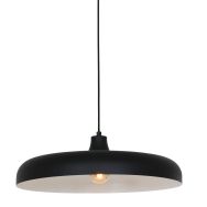 Hanglamp Krisip 2677ZW zwart met E27 fitting en stoffen snoer