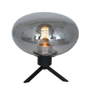 Tafellamp Reflexion 2681ZW zwarte lamp met smoke glas