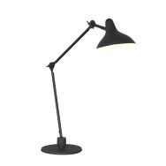 Lampe de table Kasket 2692ZW Noire – Grande douille E27 avec interrupteur