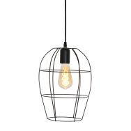 Hanglamp Minimalics 2705ZW Zwart – Stijlvol open design met E27 fitting