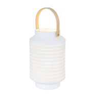 Tafellamp Porcelain 3058W met houten handvat en ontelbaar veel gaatjes
