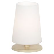 Tafellamp Ancilla 3101CR crème touch on/off met opaal wit glas