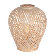 Tafellamp Maze 3130BE – Beige bamboe lamp met rustige sfeer