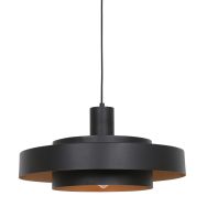 Zwarte Hanglamp Flinter 3329ZW Uniek Design met Luxueuze Uitstraling