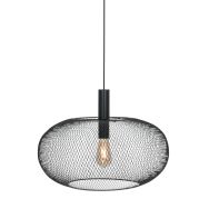 Suspension ajourée Cloud 3331ZW noire – E27, Ø50 cm