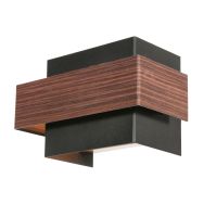 Wandlamp Muro 3368E houtlook 2-lichts G9 wandlamp