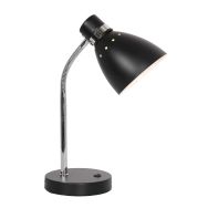 Tafellamp Spring 3391ZW zwart met E27 fitting