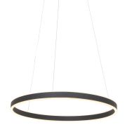 Hanglamp Ringlux 3502ZW zwarte LED ringlamp Ø 60 cm