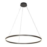 Hanglamp Ringlux 3676ZW zwarte hanglamp met LED ring Ø100