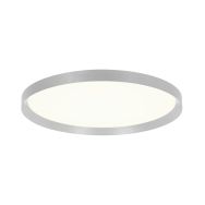 Steel-coloured ceiling lamp Flady 3685ST Ø40cm