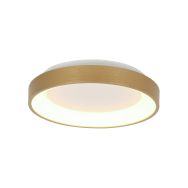 Plafondlamp Ringlede 3690GO gouden LED lamp Ø28 cm met uplight