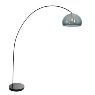 Booglamp Solva 3907ZW met een smoke kleurige kunststof bol 