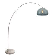 Arc lamp Solva 3920ST with a smoke-colored plastic bulb