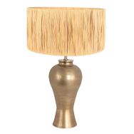 Tafellamp Brass 3988BR – natuurlijke elegantie met zeegras kap