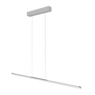 Hanglamp Bande 3995ST staalkleurige hanglamp met cable lift 150cm breed