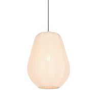 Hanglamp Sable 4124CR - warme sfeermaker met crème linnen kap Ø27 cm