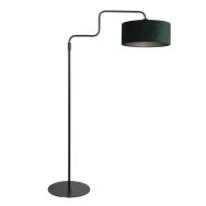 Vloerlamp Bloeba 4165ZW zwart met groene velours kap