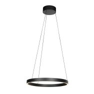 Ronde zwarte hanglamp Mykty 4203ZW – 60 cm diameter, in hoogte verstelbaar met Cable Lift, 7800 lumen