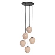 HaloSwap 4283ZW – Black pendant light with romantic charm and a warm glow