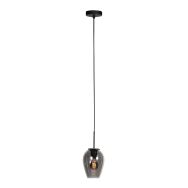 Hanglamp Drovia 4290ZW met smoke glas, stijlvol compact design