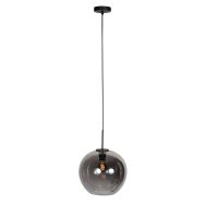 Sferio 4294ZW hanglamp met bolvormig smoke glas van Ø25 cm
