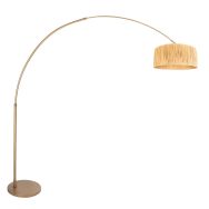 Bronskleurige Booglamp Sparkled Light 4303BR – Stijlvolle Verlichting met Grass Kap