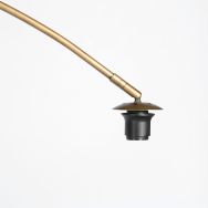 Bronze Arc Lamp Sparkled Light 4305BR – Stylish Lighting with Velour Lampshade