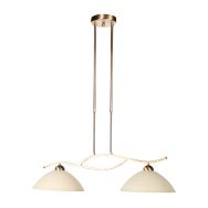 Anthea 4325BR – klassieke hanglamp met amberkleurig glas