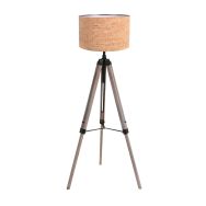 Vloerlamp Triek 4344ZW met beige kurk kap Ø40 cm