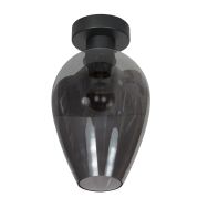 Deckenlampe Drovia 4371ZW mit Rauchglas Tropfenform Ø22,5 cm