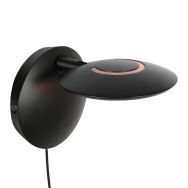 Schwarze Wandleuchte Zenith 2 4396ZW verstellbar mit LED