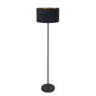 Floor lamp Noor 4436ZW – Black frame with black linen shade