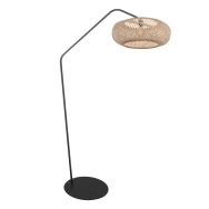 Lampe sur pied Anne ZigZag 4509ZW – lignes ludiques et bambou chaleureux