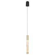 Hanglamp Alisio 4577ME 1-lichts luxe glas in messing