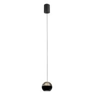 Belluno 4587ZW – 1-lichts hanglamp zwart met cable lift