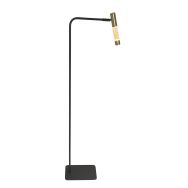 Vloerlamp Alisio 4595ME 1-lichts luxe glas in messing met push dimmer