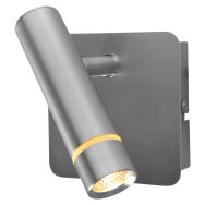 Wandlamp Volari 4712ST stalen LED spot met leescomfort