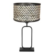 Tafellamp Stang 4804ZW met bamboe kap voor modern sfeerlicht