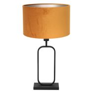 Tafellamp Stang 4808ZW met gouden velours kap voor sfeerlicht