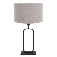 Tafellamp Stang 4810ZW met grijze linnen kap voor sfeerlicht
