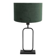 Tafellamp Stang 4811ZW met groene velours kap voor sfeerlicht