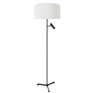Vloerlamp Stang 4836ZW met leeslicht en witte kap