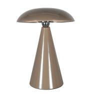 Tafellamp Mush 4856B - bruine oplaadbare sfeerlamp met glans