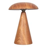 Light beech table lamp Mush 4856BE rechargeable wood look