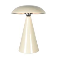 Tafellamp Mush 4856CR - sfeervolle accu lamp in glanzend crème